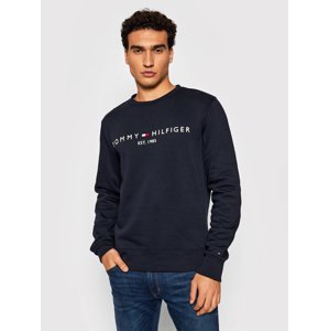 Tommy Hilfiger pánská tmavě modrá mikina Logo - S (DW5)