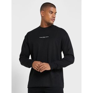Calvin Klein pánské černé tričko Slogan - L (BEH)