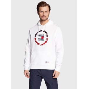 Tommy Jeans pánská bílá mikina - M (YBR)