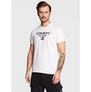 Tommy Jeans pánské bílé tričko - L (YBR)