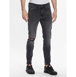 Tommy Jeans pánské tmavě šedé džíny SCANTON  - 31/30 (1BZ)
