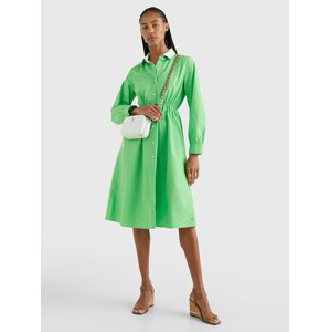 Tommy Hilfiger dámské zelené košilové šaty  - 36 (LWY)