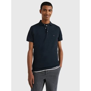 Tommy Hilfiger pánské tmavě modré polo - XXL (DCC)