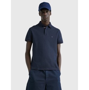 Tommy Hilfiger pánské modré polo Micro