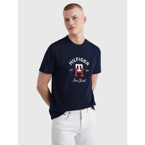 Tommy Hilfiger pánské tmavě modré tričko Monogram - L (DW5)