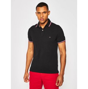 Tommy Hilfiger pánské černé polo tričko