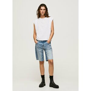 Pepe Jeans dámské bíle triko MORGANA se cvoky - M (800)