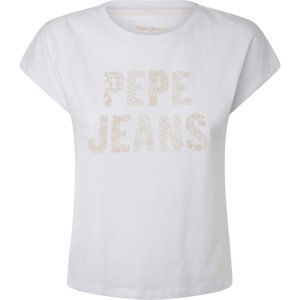 Pepe Jeans dámské bílé triko OLA s potiskem - M (800)