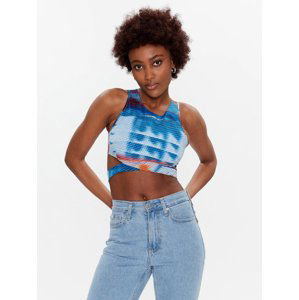 Calvin Klein dámský modrý cropped top - S (0K9)