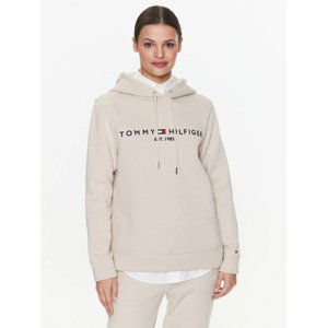 Tommy Hilfiger dámská béžová mikina - L (RBS)