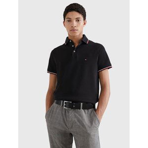 Tommy Hilfiger pánské černé polo - XXL (BDS)