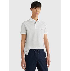 Tommy Hilfiger pánské bílé polo Micro - XL (YBR)