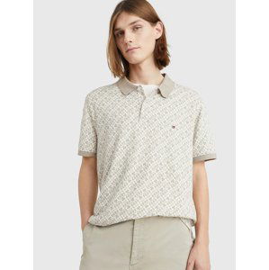 Tommy Hilfiger pánské béžové polo tričko - XL (AEP)