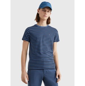 Tommy Hilfiger pánské pruhované tričko - XL (0BB)