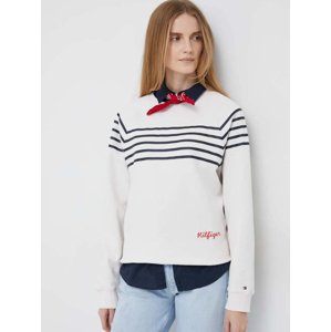 Tommy Hilfiger dámská krémová mikina - S (03M)