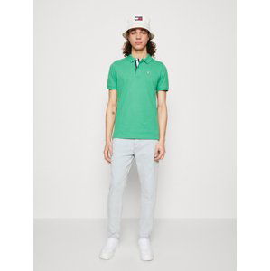 Tommy Jeans pánské zelené polo triko