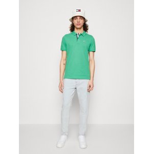 Tommy Jeans pánské zelené polo triko - XXL (LY3)