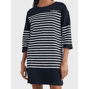 Tommy Hilfiger dámské modré pruhované šaty - XS (0X1)