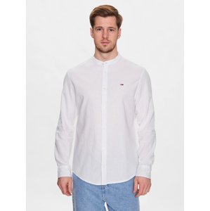 Tommy Jeans pánská bílá košile - M (YBR)