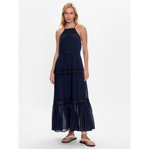 Pepe Jeans dámské tmavě modré maxi šaty - L (594)