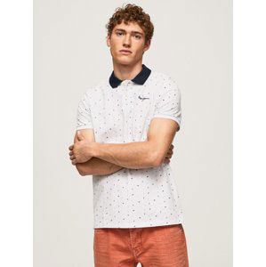 Pepe Jeans pánské bílé polo tričko - M (800)