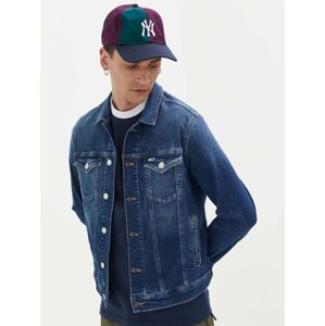 Tommy Jeans pánská tmavě modrá džínová bunda - XL (1BK)