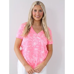 Guess dámské růžové tričko - XS (F482)