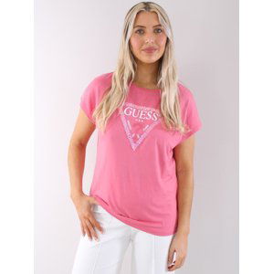 Guess dámské růžové tričko - XS (G65P)
