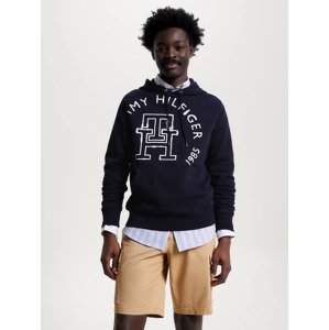 Tommy Hilfiger pánská tmavě modrá mikina Monogram roundel - M (DW5)