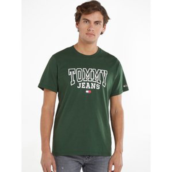 Tommy Jeans pánské zelené tričko - L (L2M)