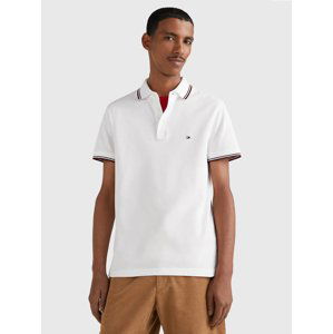 Tommy Hilfiger pánské bílé polo - M (YBR)