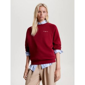 Tommy Hilfiger dámská vínová mikina