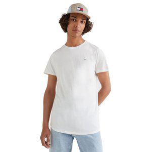 Tommy Jeans pánské bílé tričko - XL (YBR)