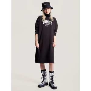 Tommy Jeans dámské černé mikinové šaty - L (BDS)