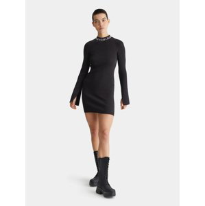 Calvin Klein dámské černé úpletové šaty - XL (BEH)