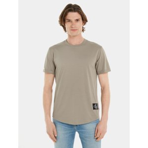 Calvin Klein pánské béžové tričko - M (PBU)