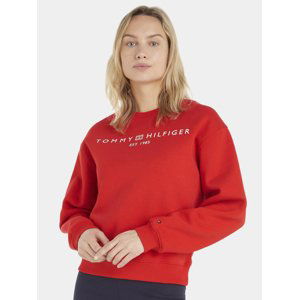 Tommy Hilfiger dámská červená mikina