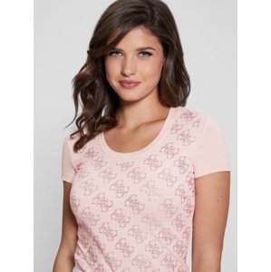 Guess dámské světle růžové tričko - XS (G6O1)