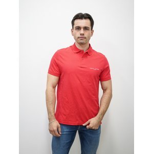 Tommy Hilfiger pánské červené polo tričko - M (XK3)