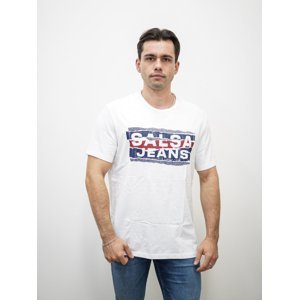 Salsa Jeans pánské bílé tričko - L (0001)