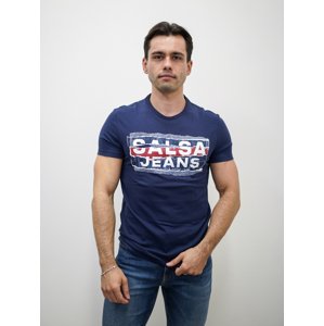 Salsa Jeans pánské tmavě modré tričko - XXL (8064)