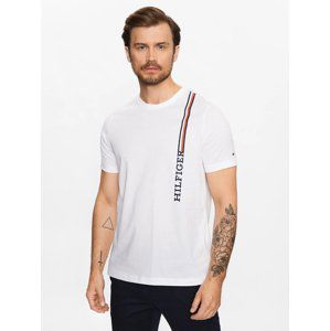 Tommy Hilfiger pánské bílé tričko - XL (YBR)