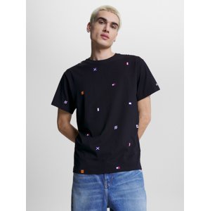 Tommy Jeans pánské tmavě modré tričko - XXL (DW5)