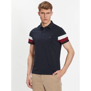 Tommy Hilfiger pánské tmavě modré polo tričko - M (DW5)