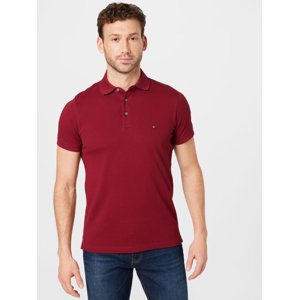 Tommy Hilfiger pánské vínové polo tričko - L (XJS)