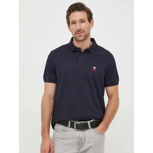 Tommy Hilfiger pánské tmavě modré polo tričko. - XL (DW5)