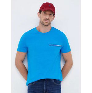 Tommy Hilfiger pánské modré tričko - XXL (CZU)