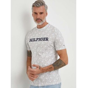 Tommy Hilfiger pánské krémové tričko - M (YBH)