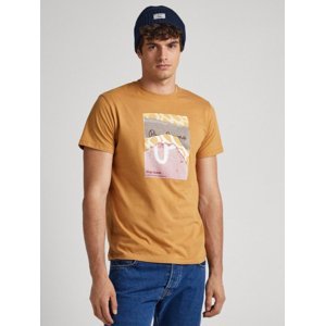 Pepe Jeans pánské hořčicové tričko - M (849)