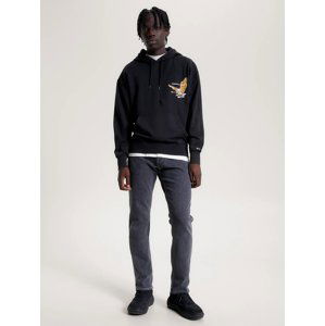 Tommy Jeans pánská černá mikina VINTAGE EAGLE   - S (BDS)